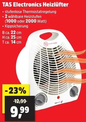 Thomas Philipps TAS Electronics Heizlüfter Angebot