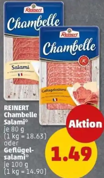 PENNY REINERT Chambelle Salami oder Geflügelsalami Angebot