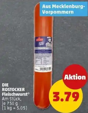 PENNY DIE ROSTOCKER Fleischwurst Angebot