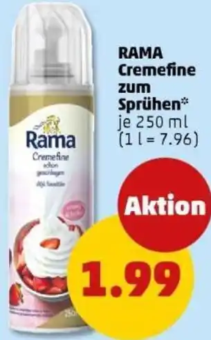 PENNY RAMA Cremefine zum Sprühen Angebot