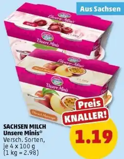 PENNY SACHSEN MILCH Unsere Minis Angebot