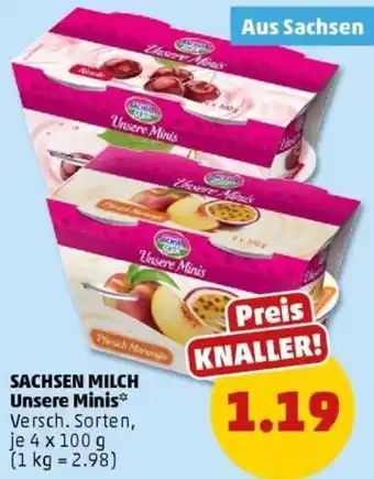 PENNY SACHSEN MILCH Unsere Minis Angebot