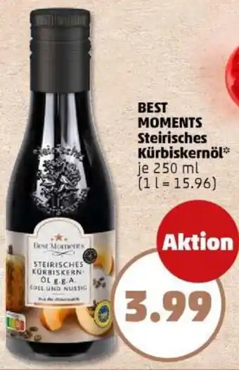 PENNY BEST MOMENTS Steirisches Kürbiskernöl Angebot