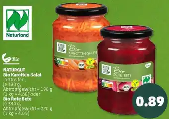 PENNY NATURGUT Bio Karotten-Salat oder Bio Rote Bete Angebot