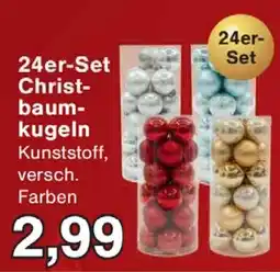 Wiglo Wunderland 24er- Set Christ baum kugeln Angebot