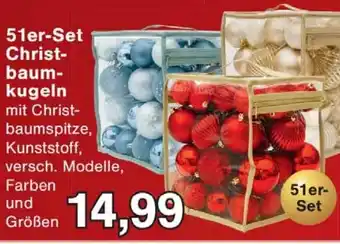 Wiglo Wunderland 51er-Set Christ baum kugeln Angebot