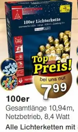 Wiglo Wunderland 100er Lichterkette Angebot