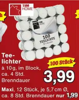 Wiglo Wunderland TIM HOME Teelichter Angebot