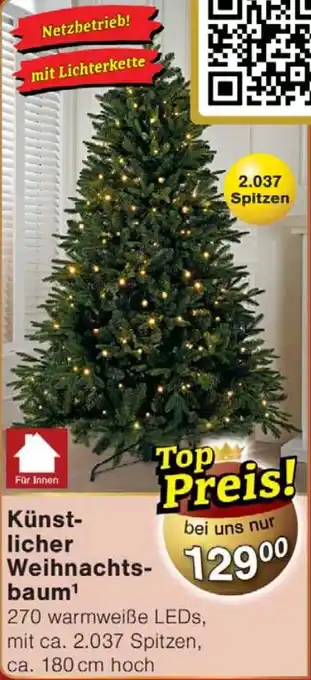 Wiglo Wunderland Künstlicher Weihnachtsbaum Angebot