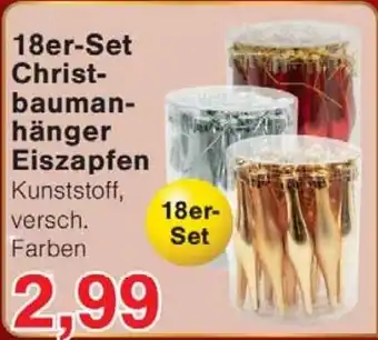Wiglo Wunderland 18er Set Christ bauman hänger Eiszapfen Angebot