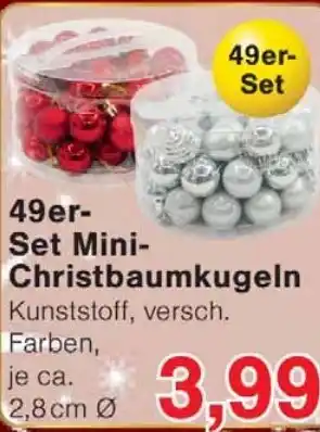 Wiglo Wunderland 49er Set Mini Christbaumkugeln Angebot