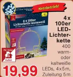 Wiglo Wunderland 4 x 100er Lichterkette Angebot