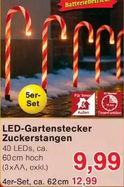 Wiglo Wunderland LED-Gartenstecker Zuckerstangen Angebot