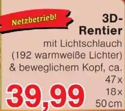 Wiglo Wunderland 3D- Rentier Angebot