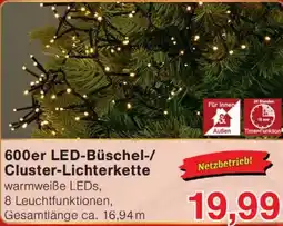 Wiglo Wunderland 600er LED-Büschel-/ Cluster-Lichterkette Angebot