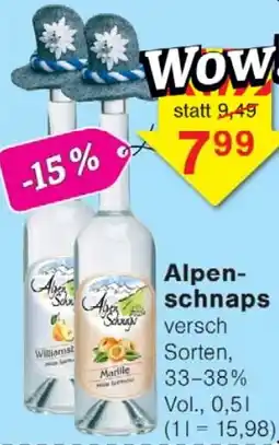 Wiglo Wunderland Alpen Aschnaps Angebot