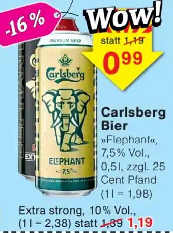 Wiglo Wunderland Carlsberg Bier Angebot