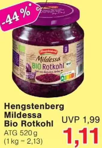 Wiglo Wunderland Hengstenberg Mildessa Bio Rotkohl Angebot