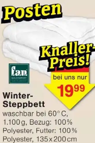 Wiglo Wunderland Winter- Steppbett Angebot