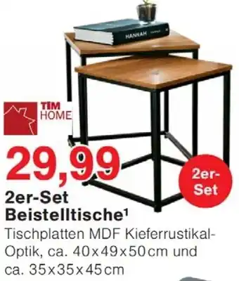 Wiglo Wunderland TIM HOME 2er-Set Beistelltische Angebot