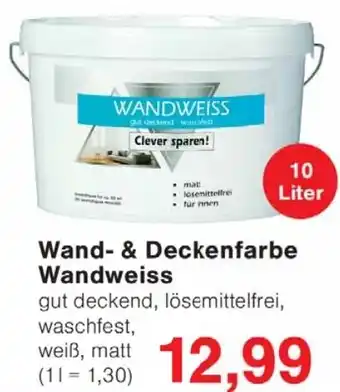 Wiglo Wunderland Wand & Deckenfarbe Wandweiss Angebot