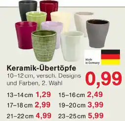 Wiglo Wunderland Keramik Übertöpfe Angebot