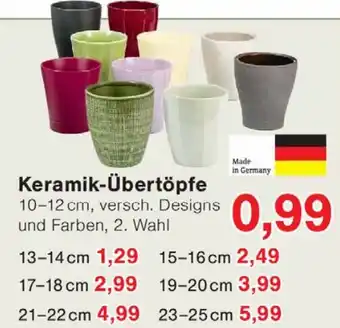 Wiglo Wunderland Keramik Übertöpfe Angebot