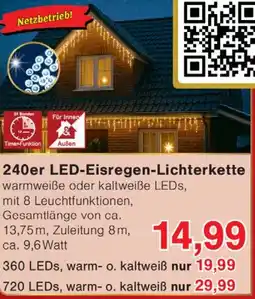 Wiglo Wunderland 240er LED-Eisregen-Lichterkette Angebot