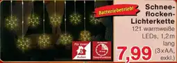 Wiglo Wunderland Schneeflocken Lichterkette Angebot