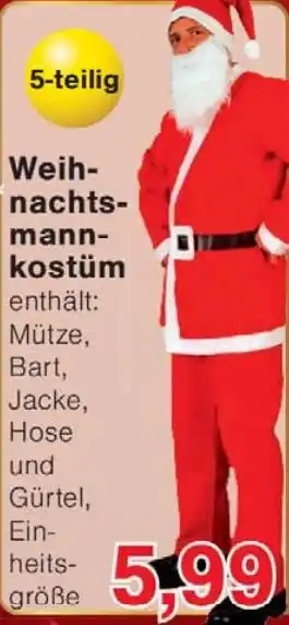 Wiglo Wunderland Weihnachtsmannkostüm Angebot