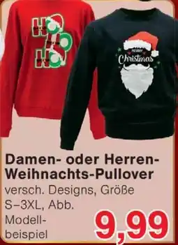 Wiglo Wunderland Damen oder Herren Weihnachts Pullover Angebot