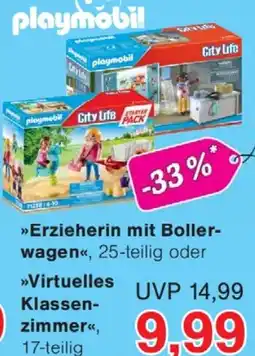 Wiglo Wunderland Playmobil Erzieherin mit Bollerwagen Angebot