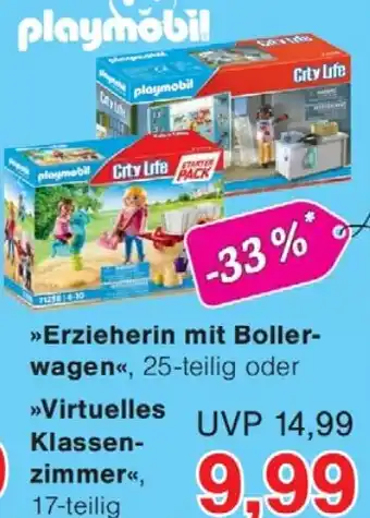 Wiglo Wunderland Playmobil Erzieherin mit Bollerwagen Angebot