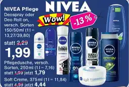 Wiglo Wunderland NIVEA Pflege Angebot