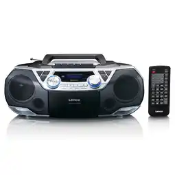 Netto Marken-Discount Lenco XXL DAB+ Radiorekorder SCD-720SI mit CD, Kassette, Bluetooth und USB Angebot