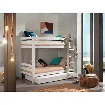 Netto Marken-Discount Etagen-Hochbett Pino 160 cm Höhe inkl. Bettschublade versch. Farben Angebot
