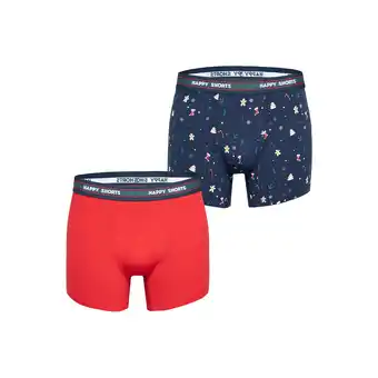 Netto Marken-Discount Happy Shorts Herren Retro Pants Christmas 2er Pack Angebot