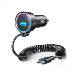 Netto Marken-Discount Joyroom Auto-Ladegerät 3 in 1 mit Typ-C-Kabel 1,5 m 55 W schwarz Angebot
