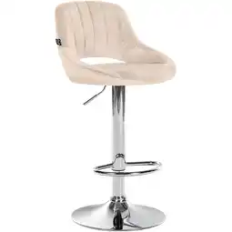 Netto Marken-Discount CLP Barhocker Milet I Samt-Bezug I Drehbarer Barstuhl Angebot