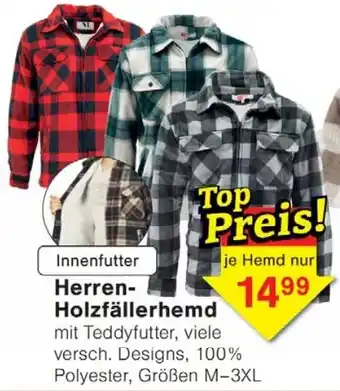 Wiglo Wunderland Herren Holzfällerhemd Angebot