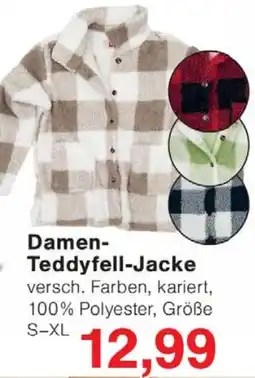 Wiglo Wunderland Damen Teddyfell-Jacke Angebot