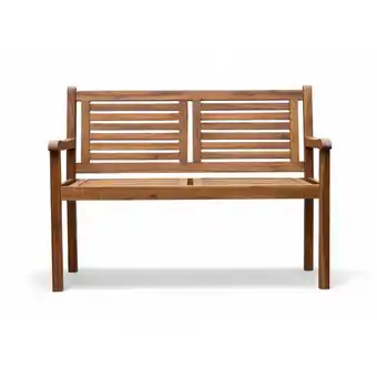 Netto Marken-Discount 2-Sitzer Gartenbank aus Akazienholz, ca. 119 x 90 x 57 cm - Braun Angebot