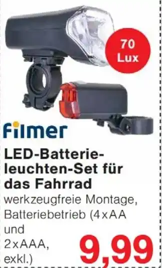 Wiglo Wunderland LED-Batterieleuchten-Set für das Fahrrad Angebot