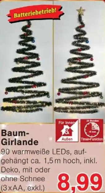 Wiglo Wunderland Baum Girlande Angebot