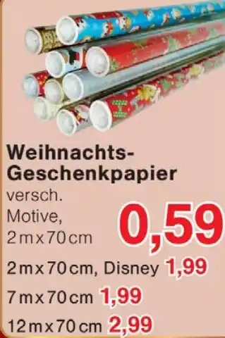 Wiglo Wunderland Weihnachts Geschenkpapier Angebot