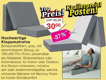 Wiglo Wunderland Hochwertige Klappmatratze Angebot