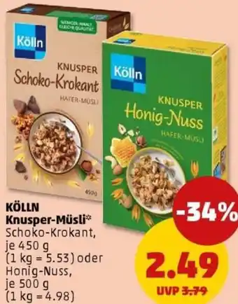 PENNY KÖLLN Knusper-Müsli Angebot