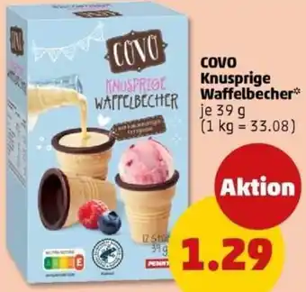 PENNY COVO Knusprige Waffelbecher Angebot