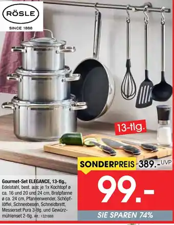 Zurbrüggen RÖSLE Gourmet-Set ELEGANCE, 13-tlg. Angebot