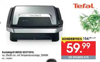Zurbrüggen Tefal Kontaktgrill INICIO GC271D10 Angebot